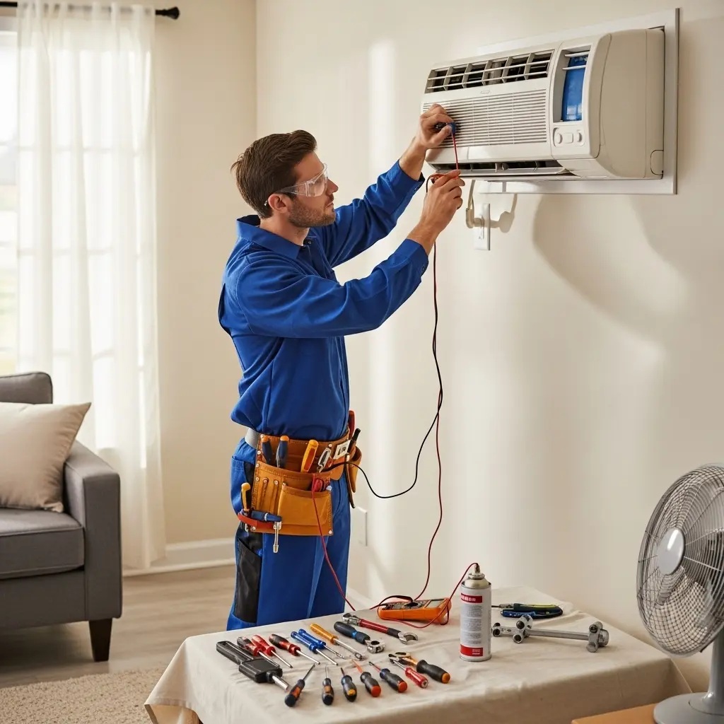 Gördes Hotpoint Hotpoint klima gaz dolumu ve bakım – Enerji verimliliği artırıldı. - Teknik servis örneği